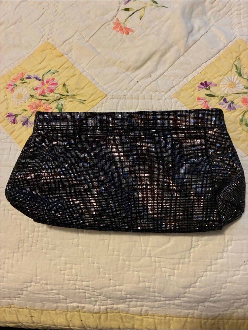 Black Iridescent Evening Clutch